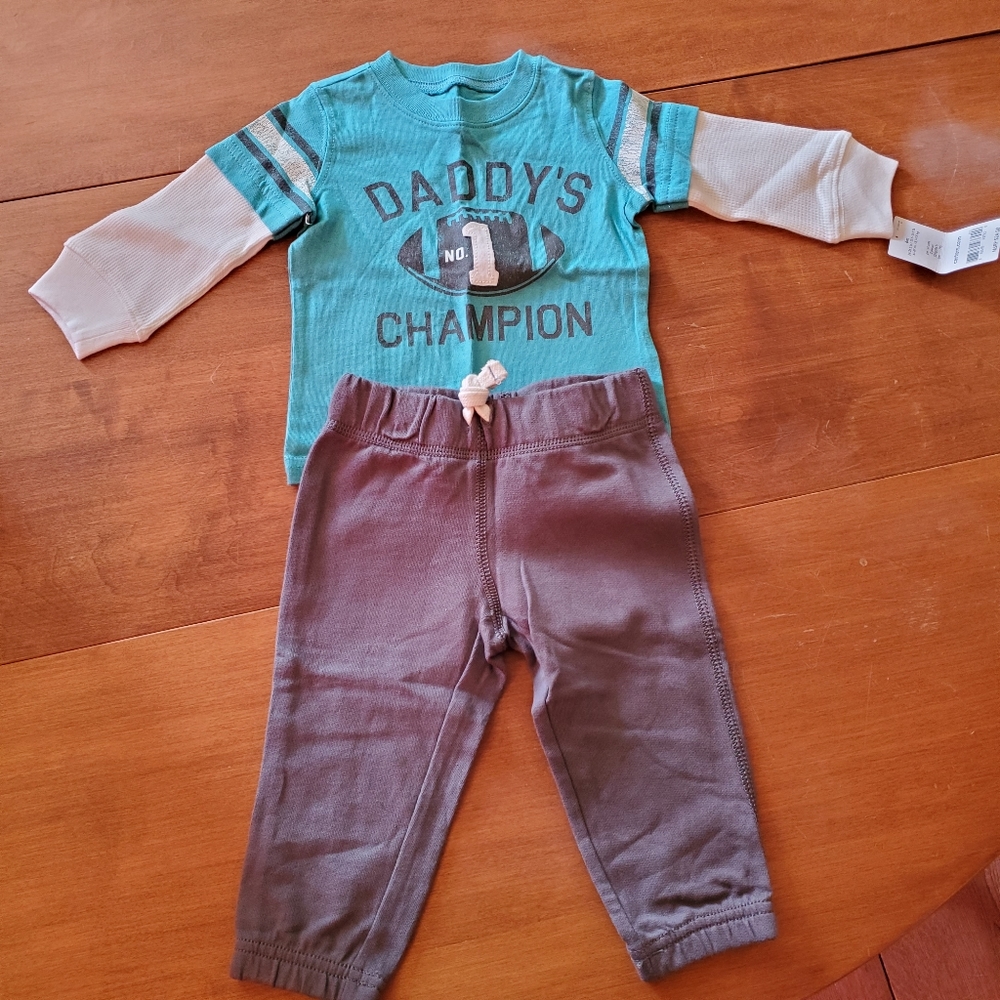 NWT Carter's Daddy's Champion Outfit